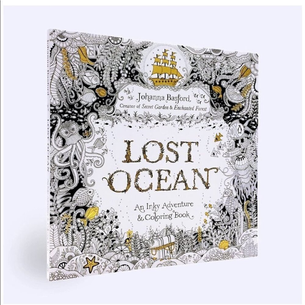 Lost ocean adult colouring book